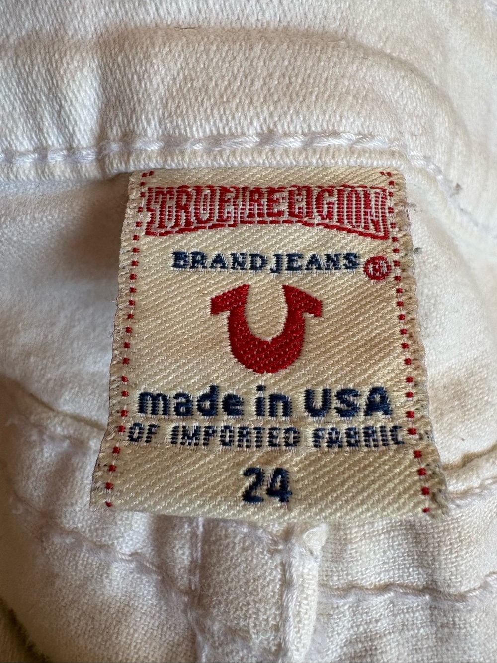 True Religion Women's Boot Cut Jeans in White